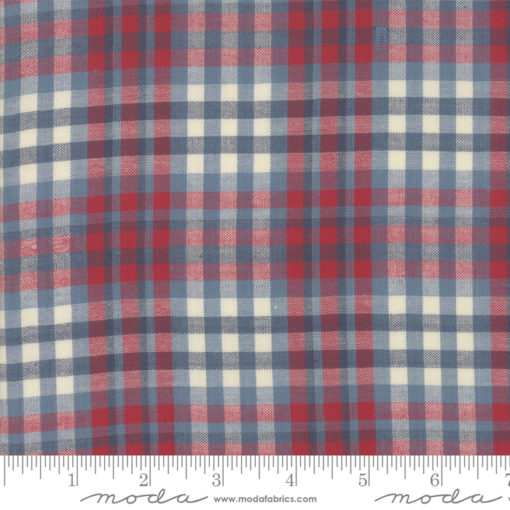 Northport Silky Plaid  Blue Red