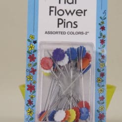Collins 50 Flat Flower Pins Assorted