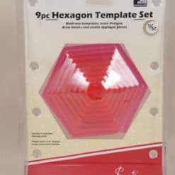 Sew Easy Hexagon Template set 9 pcs