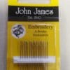 John James Embroidery Needles Size 5/10