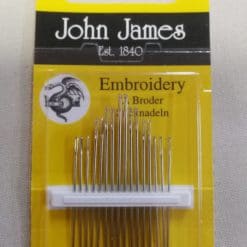 John James Embroidery Needles Size 3/9
