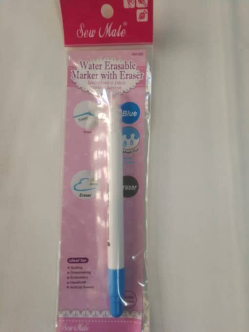 Sew Mate Water erasable marker with eraser