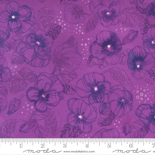 Pansys Posies              Plum  sku 48721 14