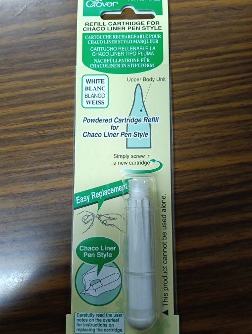 Clover Refill Cartridge for chaco liner pen style white